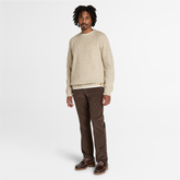 Men's Chunky Yarn Crewneck Sweater