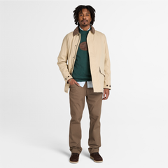 Men's Leather Badge Crewneck Sweatshirt