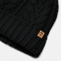 Women's Cable Beanie with Pom