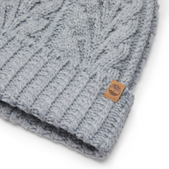 Women's Cable Beanie with Pom