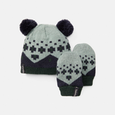 Kids' Fairisle Hat & Mitten Set