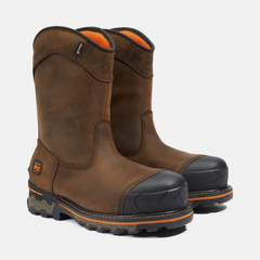 Men's Boondock Waterproof Pull-On Comp-Toe Work Boot