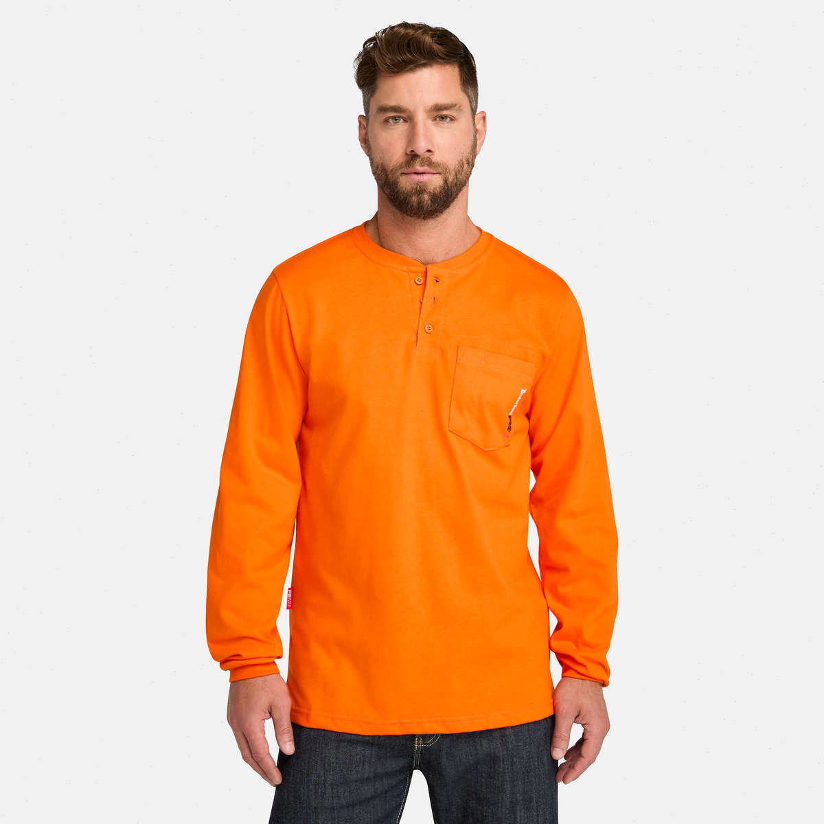 Men's Timberland PRO® Cotton Core Flame-Resistant Long-Sleeve Henley